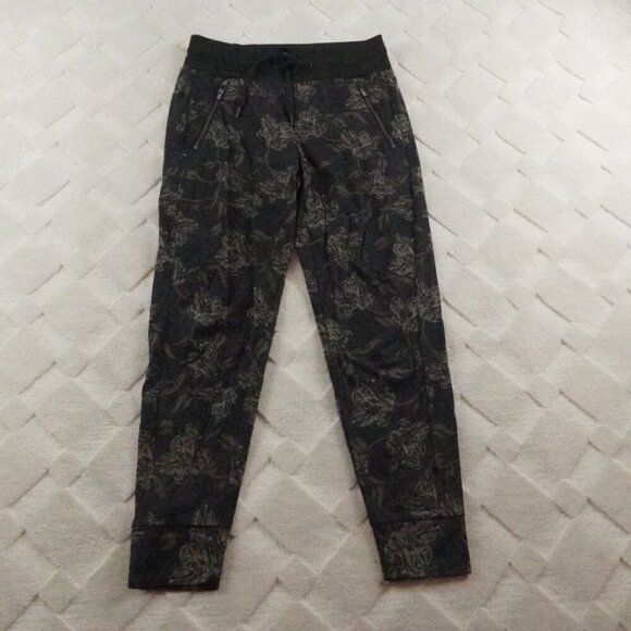 Athleta trekkie North Jogger Pants womens 0 Floral Print Multi Color Athleisure - Picture 1 of 9
